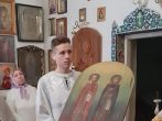 Дар Кылтовскому монастырю от Владыки Питирима - старинная икона мученицы Параскевы и преподобной Мелании